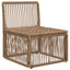 Armløs sofa enhed Beige polyrattan