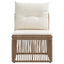 Armløs sofa enhed Beige polyrattan