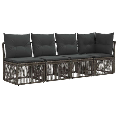 4-personers sofa med venstre arm 4 pcs 4-Antal sæder Grå