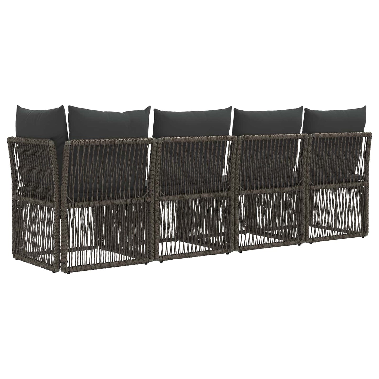 4-personers sofa med venstre arm 4 pcs 4-Antal sæder Grå