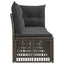 4-personers sofa med venstre arm 4 pcs 4-Antal sæder Grå