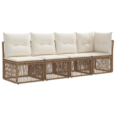 4-personers sofa med venstre arm 4 pcs 4-Antal sæder Beige