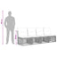 4-sæders sofa 4 pcs 4-Antal sæder Sort polyrattan