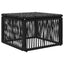 Fodskammel Sort polyrattan
