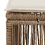 Fodskammel Beige polyrattan