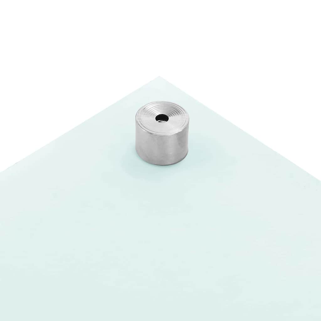Køkkenbacksplash 2 pcs Hvid 90 x 40 cm hærdet glas