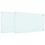 Køkkenbacksplash 2 pcs Hvid 90 x 50 cm hærdet glas