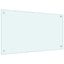Køkkenbacksplash 2 pcs Hvid 90 x 50 cm hærdet glas