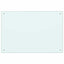 Køkkenbacksplash 2 pcs Hvid 90 x 60 cm hærdet glas