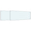 Køkkenbacksplash 2 pcs Hvid 100 x 40 cm hærdet glas