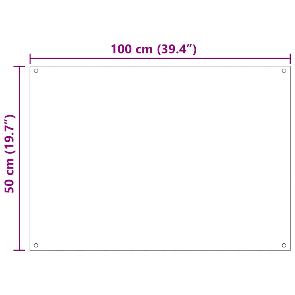 Køkkenbacksplash 2 pcs Hvid 100 x 50 cm hærdet glas