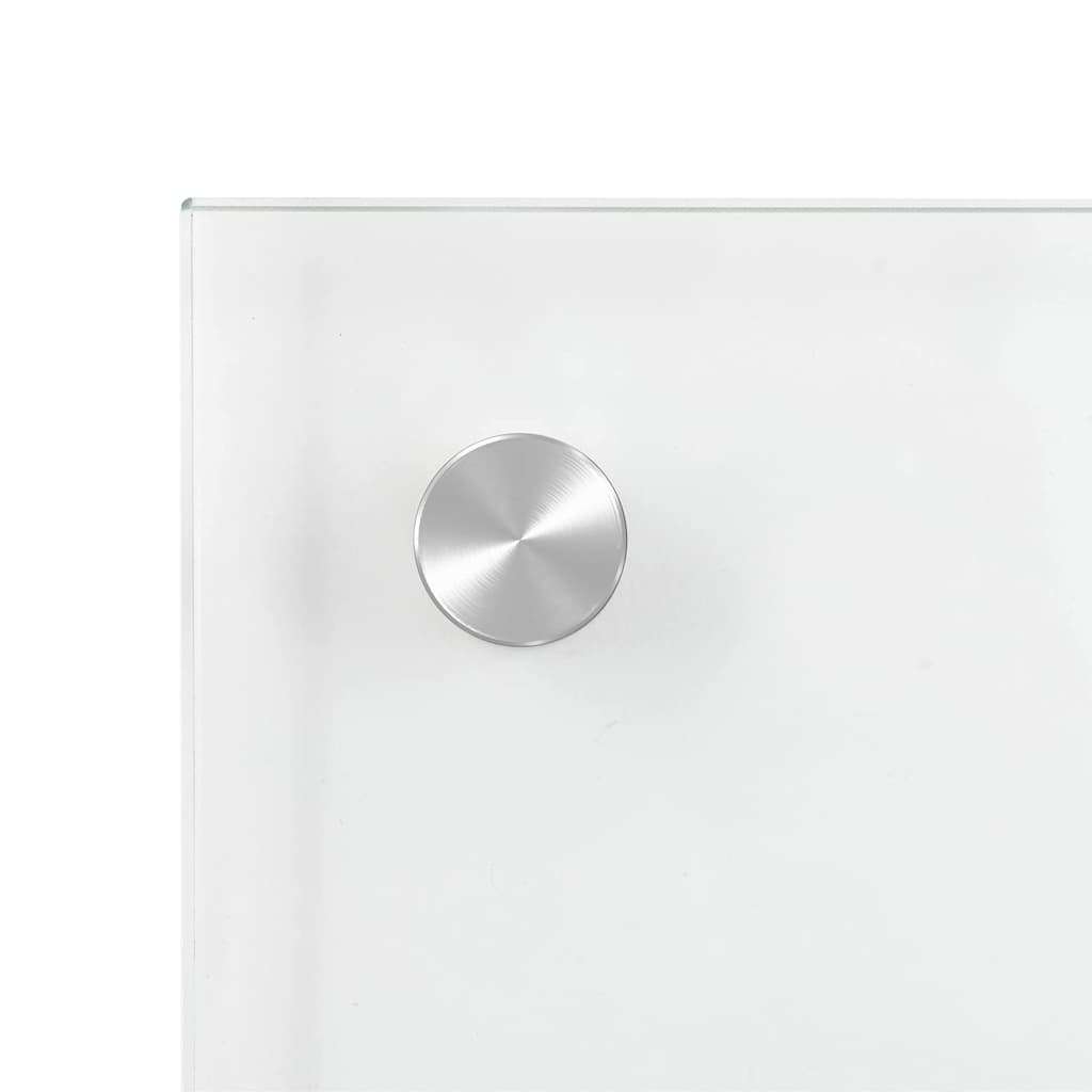 Køkkenbacksplash 2 pcs Transparent 90 x 40 cm hærdet glas