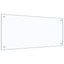 Køkkenbacksplash 2 pcs Transparent 90 x 40 cm hærdet glas