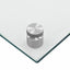 Køkkenbacksplash 2 pcs Transparent 90 x 50 cm hærdet glas