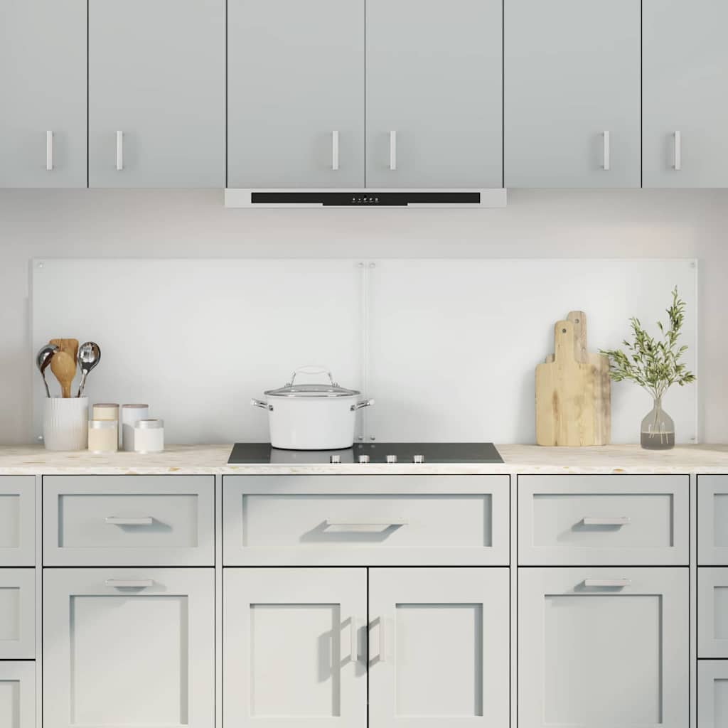 Køkkenbacksplash 2 pcs Transparent 90 x 50 cm hærdet glas billede