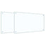 Køkkenbacksplash 2 pcs Transparent 90 x 50 cm hærdet glas