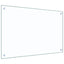 Køkkenbacksplash 2 pcs Transparent 90 x 60 cm hærdet glas