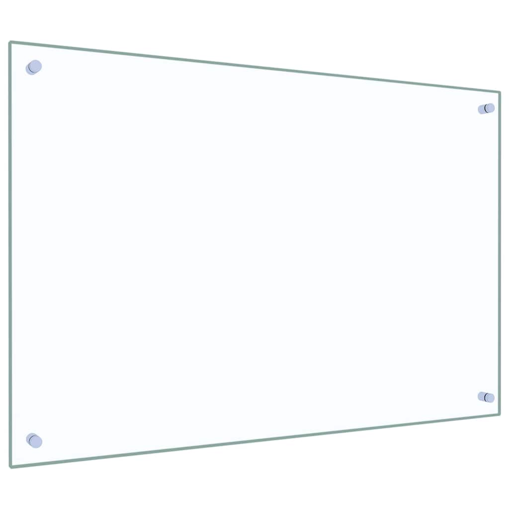 Køkkenbacksplash 2 pcs Transparent 90 x 60 cm hærdet glas