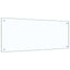 Køkkenbacksplash 2 pcs Transparent 100 x 40 cm hærdet glas