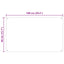 Køkkenbacksplash 2 pcs Transparent 100 x 40 cm hærdet glas