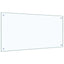 Køkkenbacksplash 2 pcs Transparent 100 x 50 cm hærdet glas