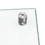 Køkkenbacksplash 2 pcs Transparent 100 x 60 cm hærdet glas