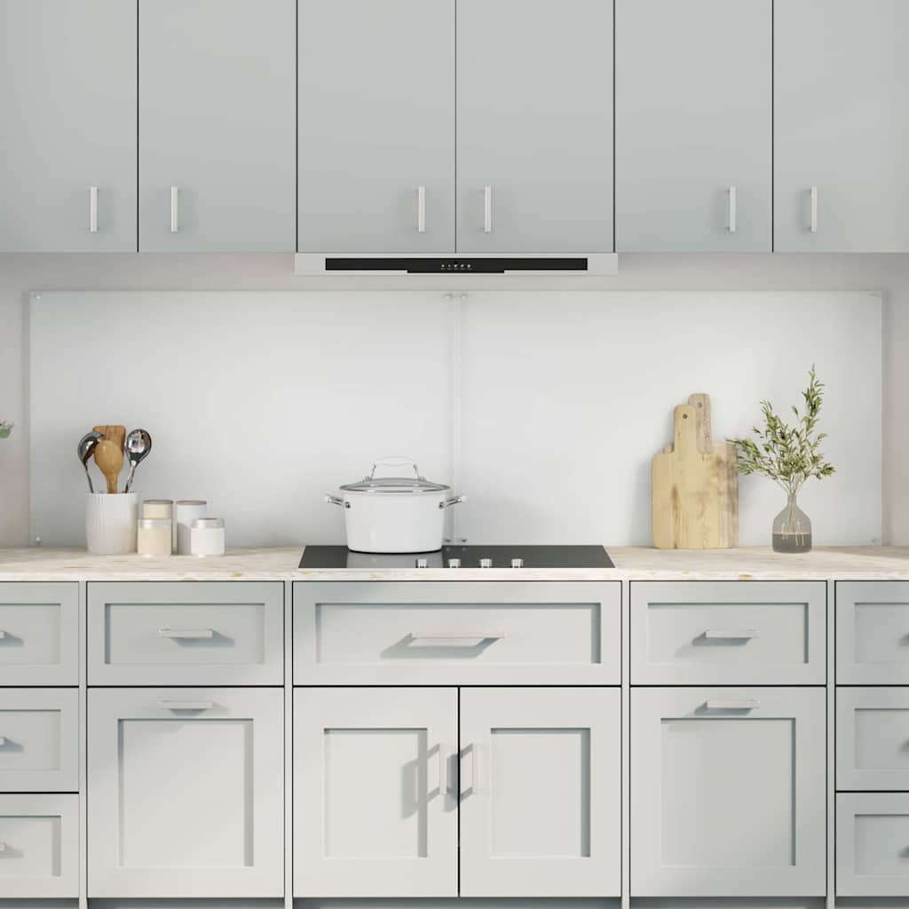Køkkenbacksplash 2 pcs Transparent 100 x 60 cm hærdet glas