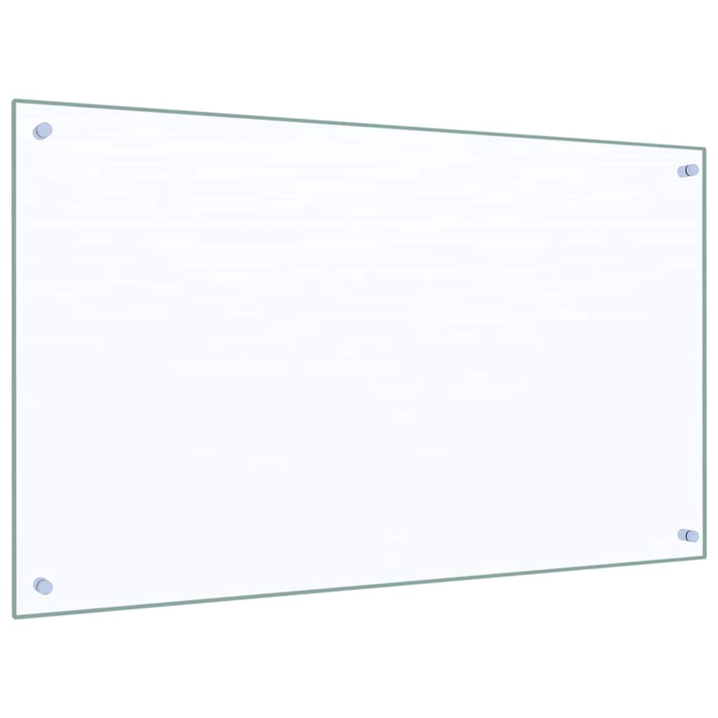 Køkkenbacksplash 2 pcs Transparent 100 x 60 cm hærdet glas