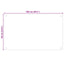 Køkkenbacksplash 2 pcs Transparent 100 x 60 cm hærdet glas