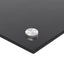 Køkkenbacksplash 2 pcs Sort 90 x 50 cm hærdet glas