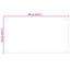 Køkkenbacksplash 2 pcs Sort 90 x 50 cm hærdet glas