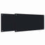 Køkkenbacksplash 2 pcs Sort 100 x 50 cm hærdet glas