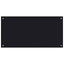 Køkkenbacksplash 2 pcs Sort 100 x 50 cm hærdet glas