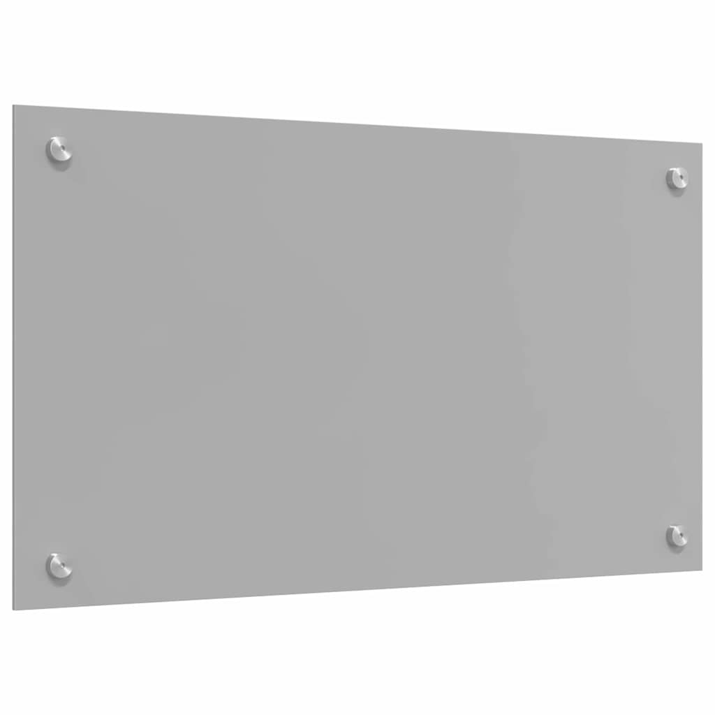 Køkkenbacksplash 2 pcs Lysegrå 70 x 40 cm hærdet glas