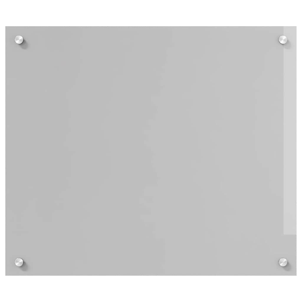 Køkkenbacksplash 2 pcs Lysegrå 70 x 60 cm hærdet glas