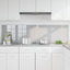 Køkkenbacksplash 2 pcs Lysegrå 90 x 50 cm hærdet glas