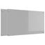 Køkkenbacksplash 2 pcs Lysegrå 90 x 50 cm hærdet glas