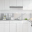 Køkkenbacksplash 2 pcs Lysegrå 100 x 40 cm hærdet glas