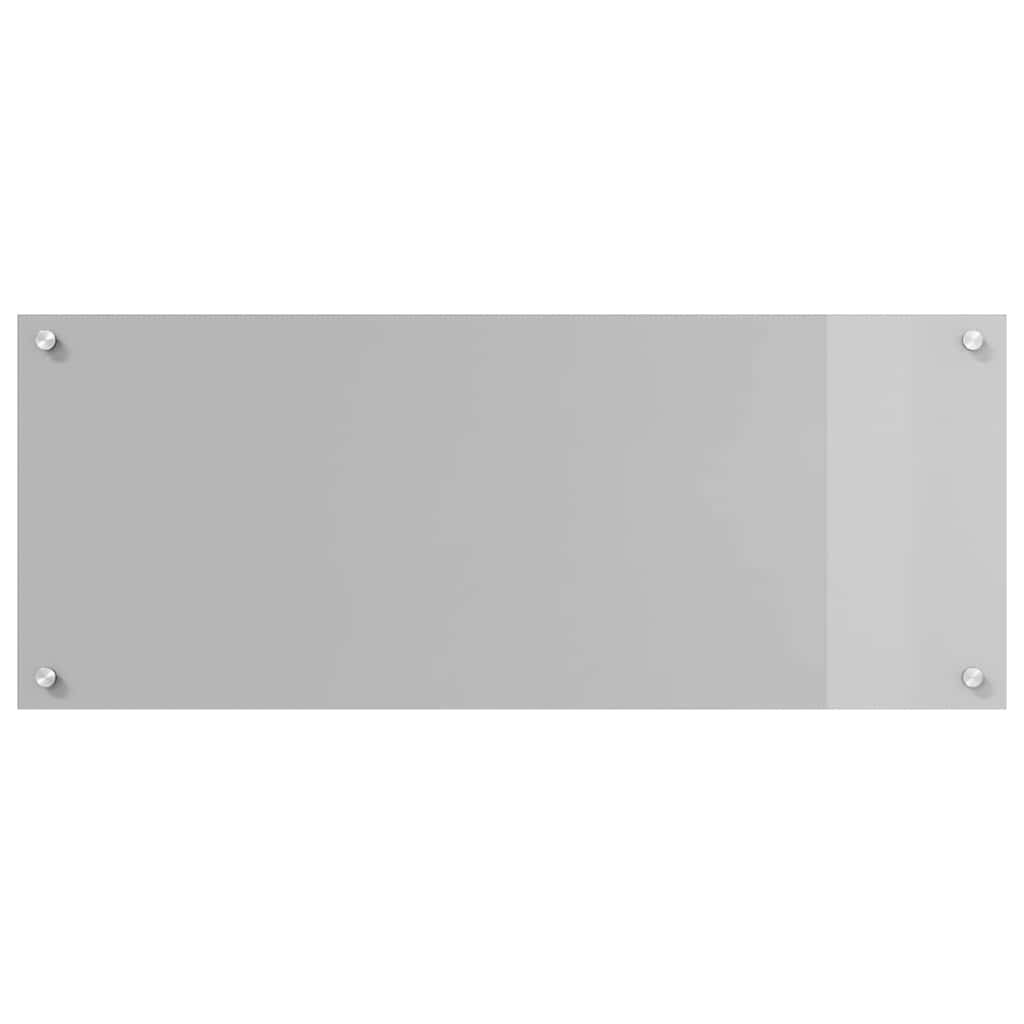 Køkkenbacksplash 2 pcs Lysegrå 100 x 40 cm hærdet glas