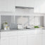 Køkkenbacksplash 2 pcs Lysegrå 100 x 50 cm hærdet glas