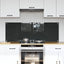 Køkkenbacksplash 2 pcs Mørkegrå 70 x 50 cm hærdet glas