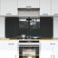 Køkkenbacksplash 2 pcs Mørkegrå 70 x 60 cm hærdet glas