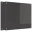Køkkenbacksplash 2 pcs Mørkegrå 70 x 60 cm hærdet glas