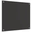 Køkkenbacksplash 2 pcs Mørkegrå 70 x 60 cm hærdet glas