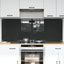 Køkkenbacksplash 2 pcs Mørkegrå 80 x 60 cm hærdet glas