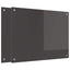 Køkkenbacksplash 2 pcs Mørkegrå 80 x 60 cm hærdet glas