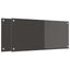 Køkkenbacksplash 2 pcs Mørkegrå 90 x 40 cm hærdet glas