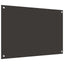 Køkkenbacksplash 2 pcs Mørkegrå 90 x 60 cm hærdet glas