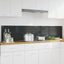 Køkkenbacksplash 2 stk. Mørkegrå 100 x 40 cm hærdet glas
