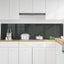 Køkkenbacksplash 2 pcs Mørkegrå 100 x 50 cm hærdet glas